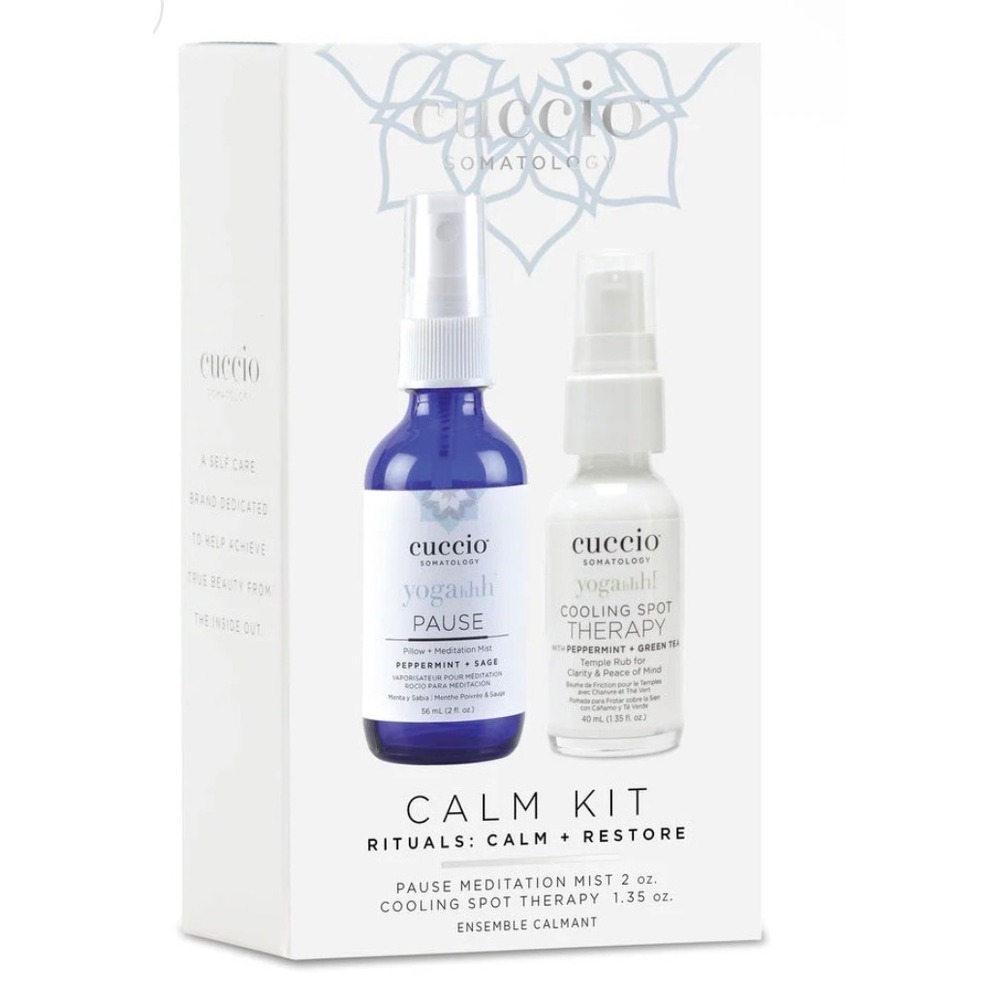 Cuccio Somatology Calm Kit Pause Meditation Mist Cooling Spot Therapy Duo New